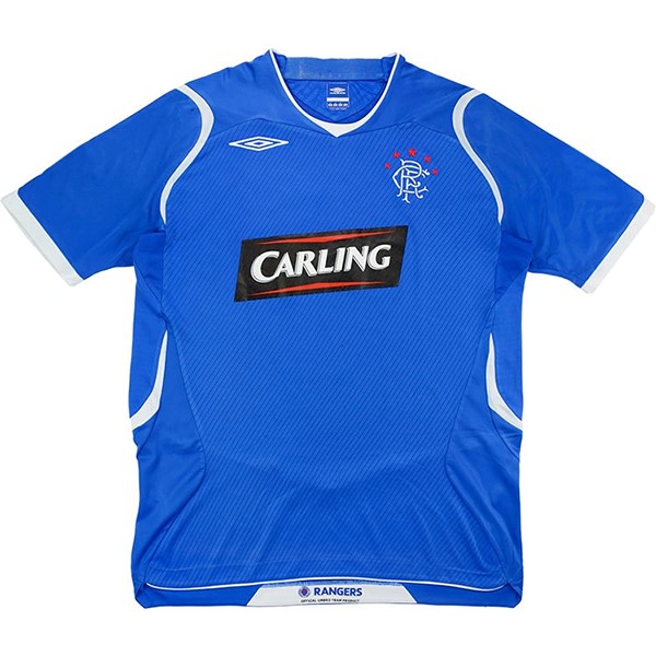 Tailandia Camiseta Rangers 1ª Kit Retro 2008 2009 Azul